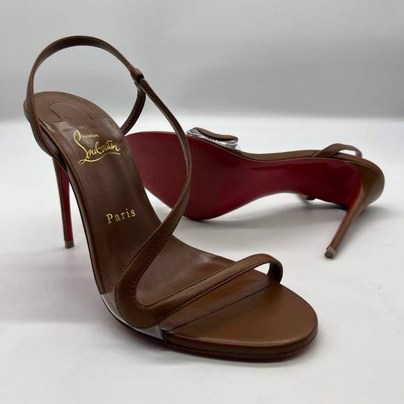 Christian Louboutin Shoes - Christian Louboution Slingback Stiletto
Sandal Nude 5 Size 39.5/ 9.5